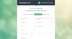 Desktop Screenshot of daneshpazir.com